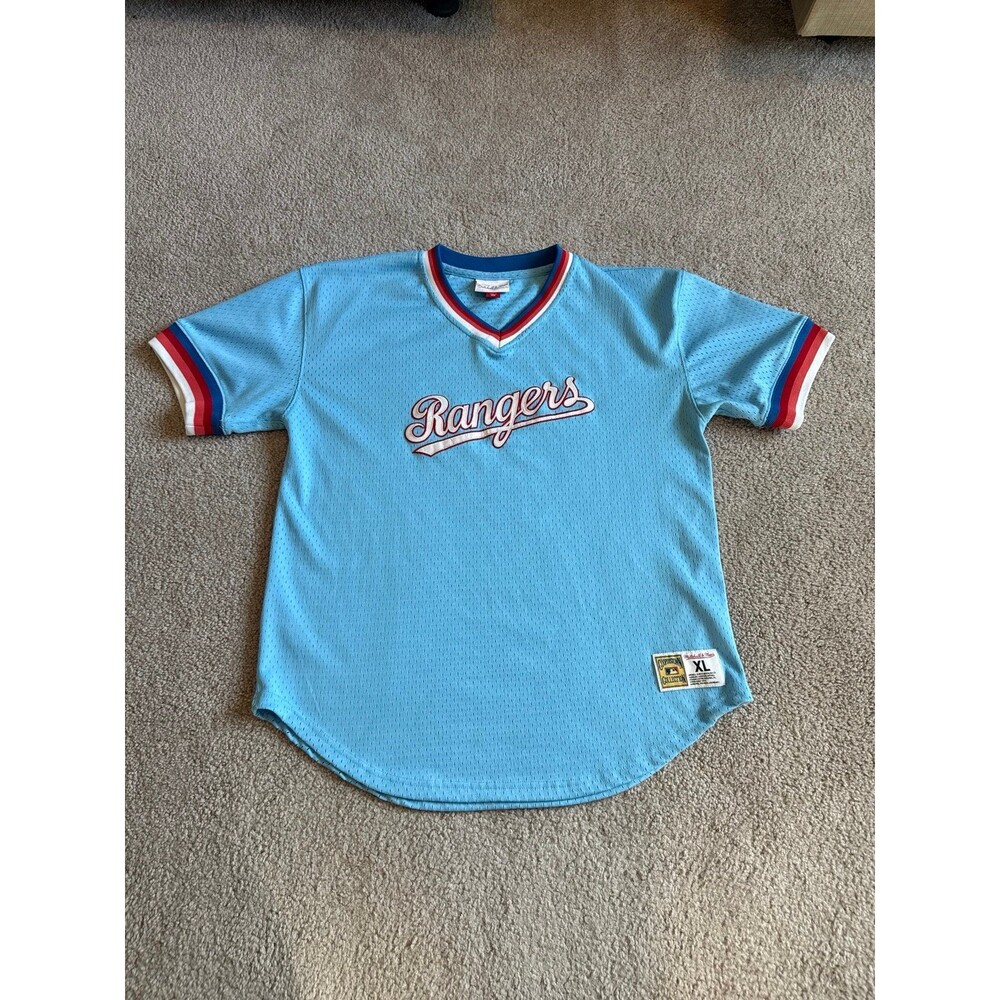 Texas Rangers Mitchell and Ness Youth MLB Baseball Jersey Size XL